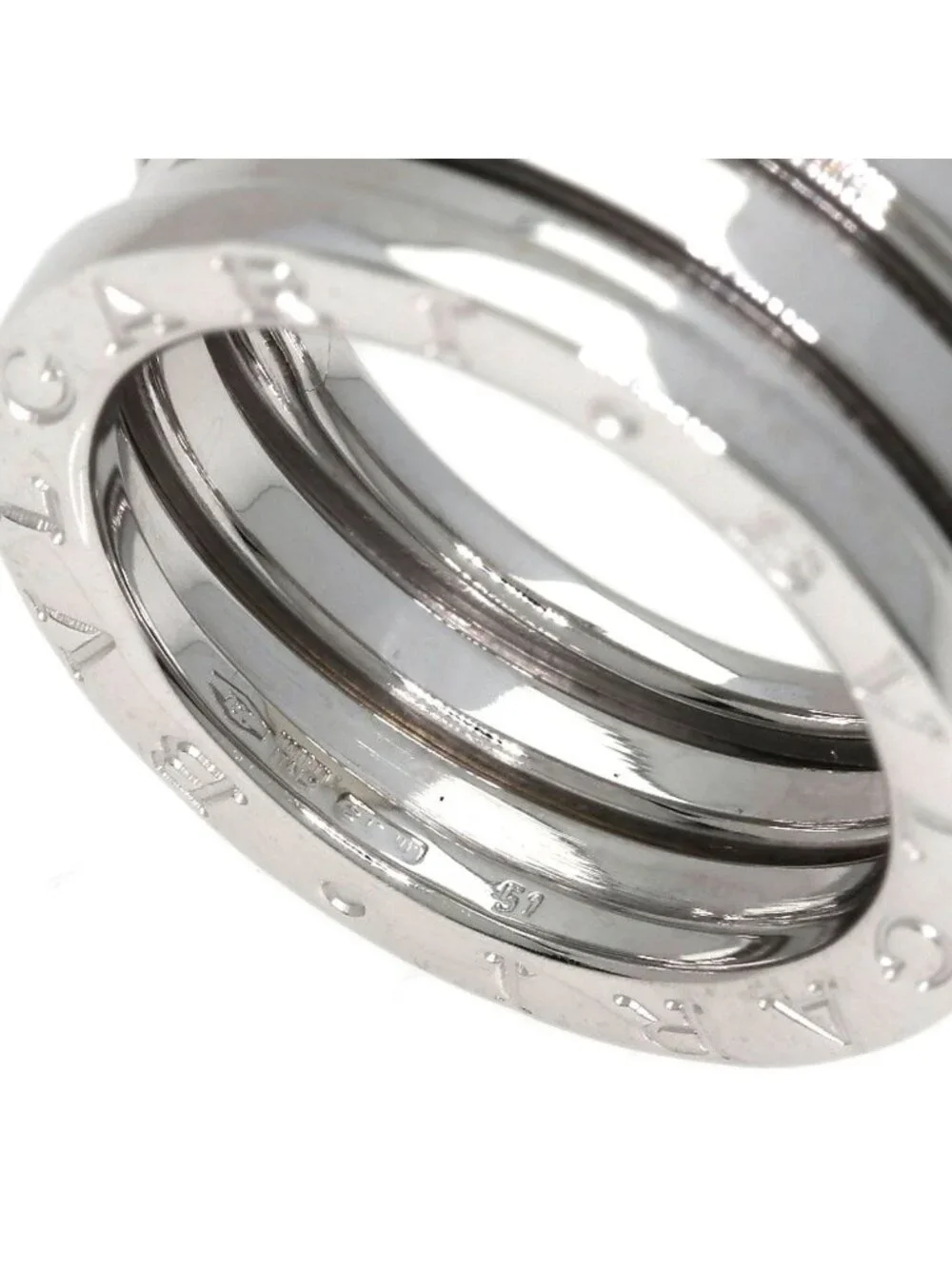 Bvlgari B-zero One Band 51 Ring 18k White Gold